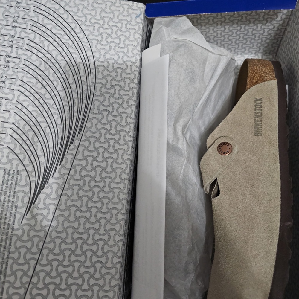Birkenstock Tan Suede Clogs - Picture 6 of 7